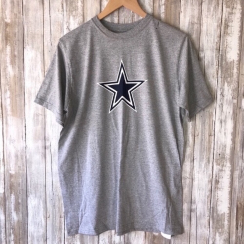 Dallas Cowboys Youth XL Tee Gray Star Logo Shirt NFL Boys XL Women XS Small